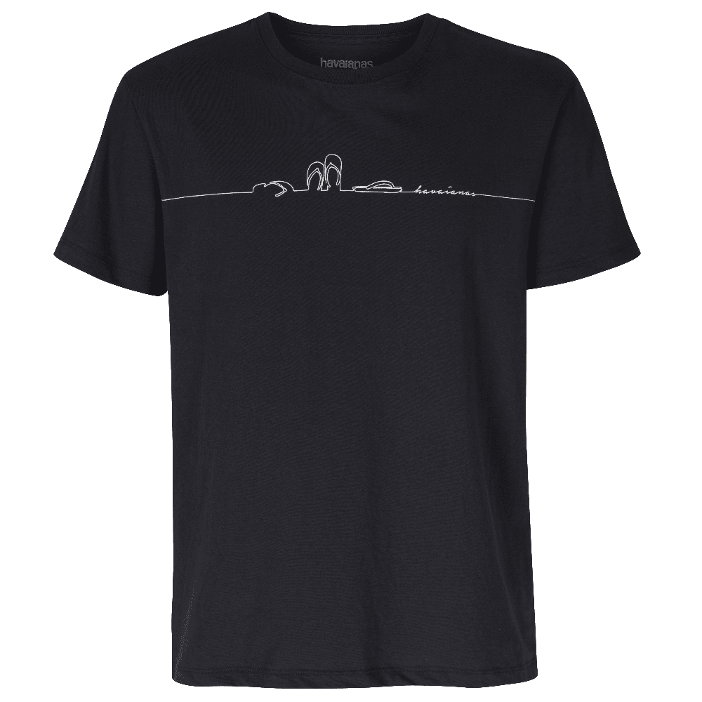 Camiseta Havaianas Sandália Slim - Preto