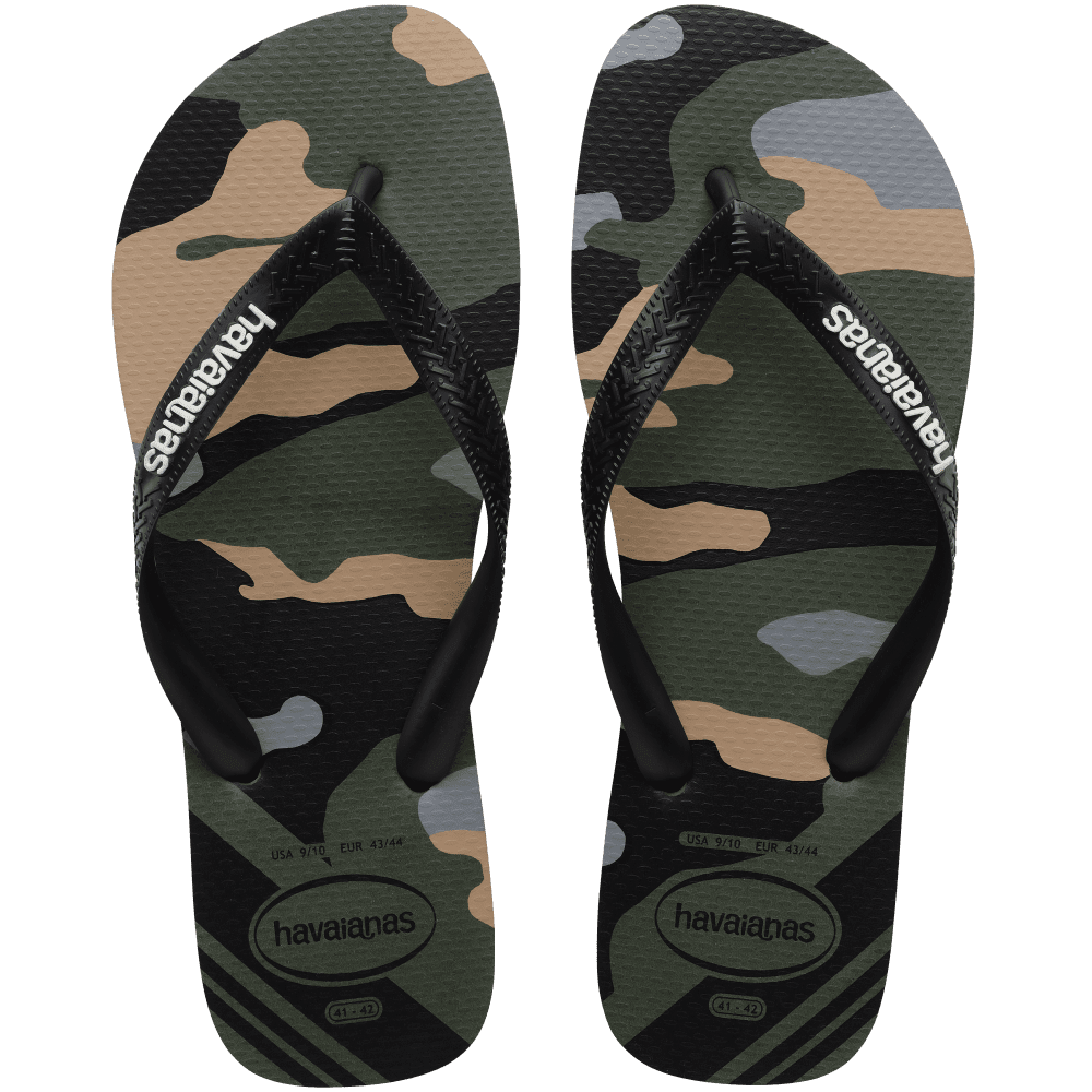 Chinelo Havaianas Top Camu - Verde Oliva