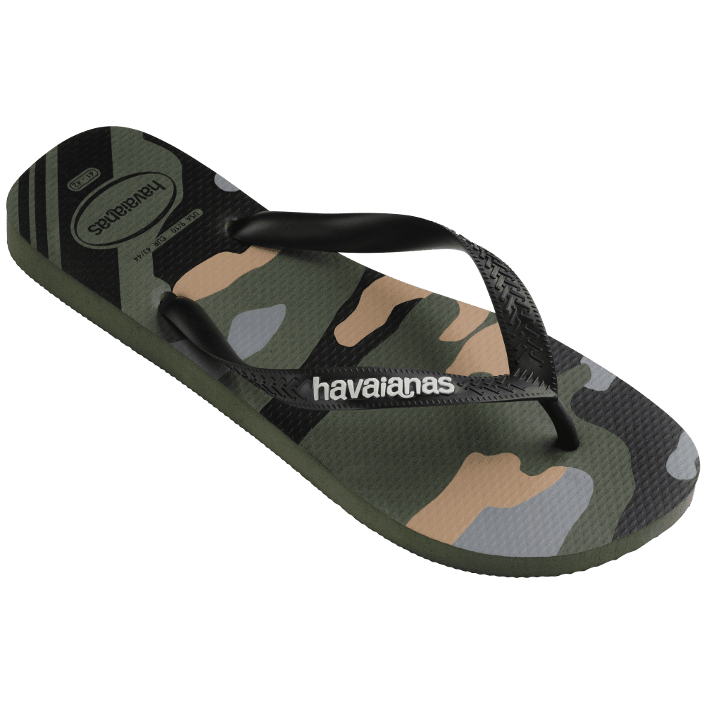 Chinelo Havaianas Top Camu - Verde Oliva