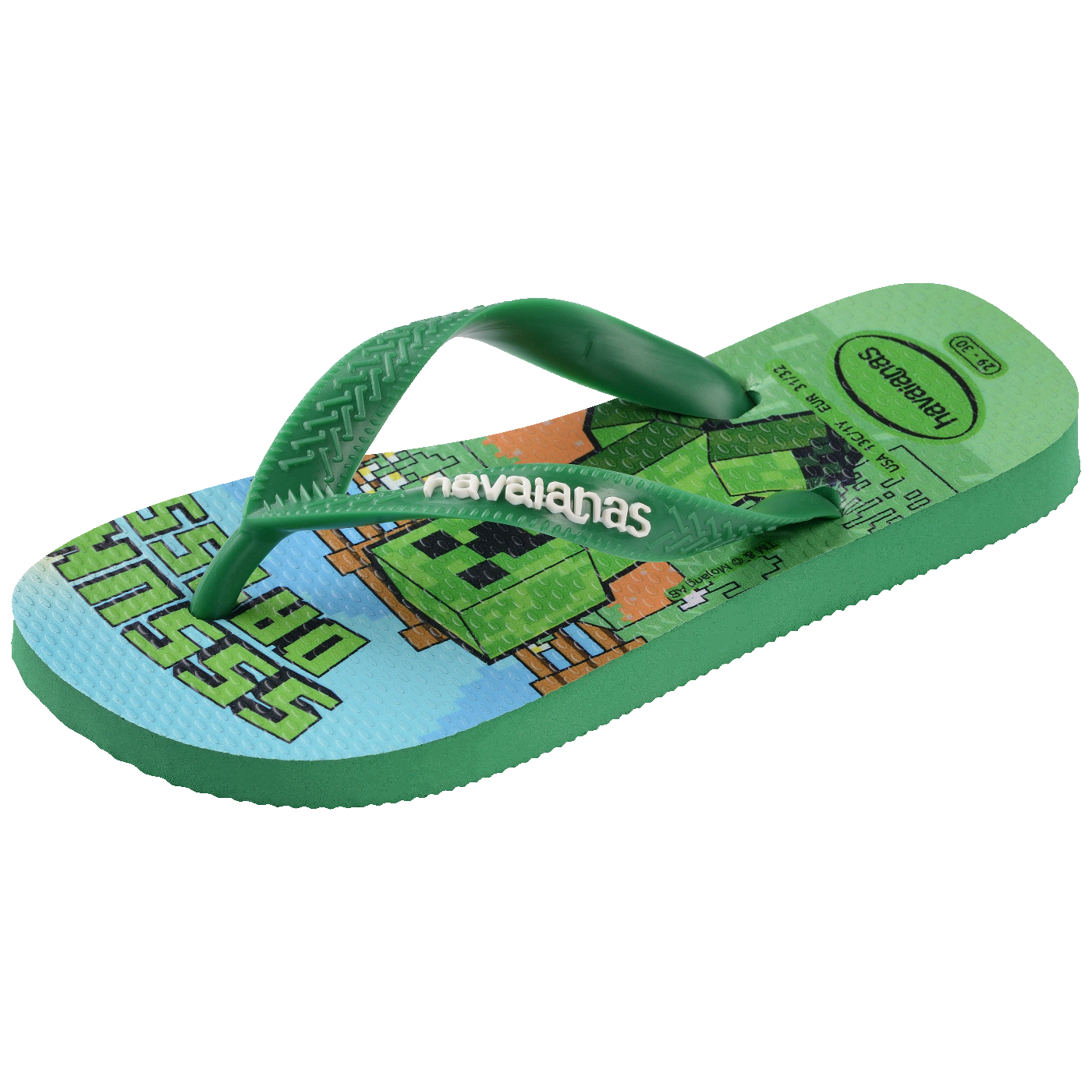 Chinelo Havaianas Infantil Minecraft