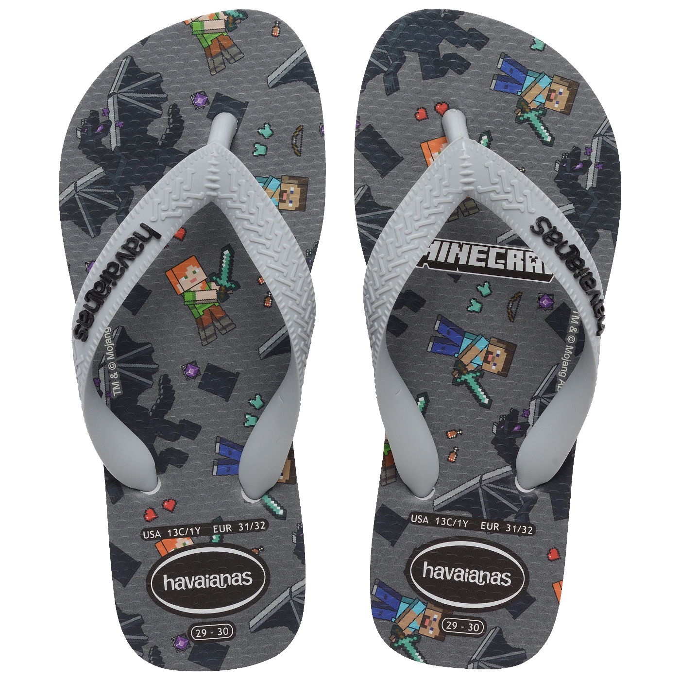 Chinelo Havaianas Infantil Minecraft