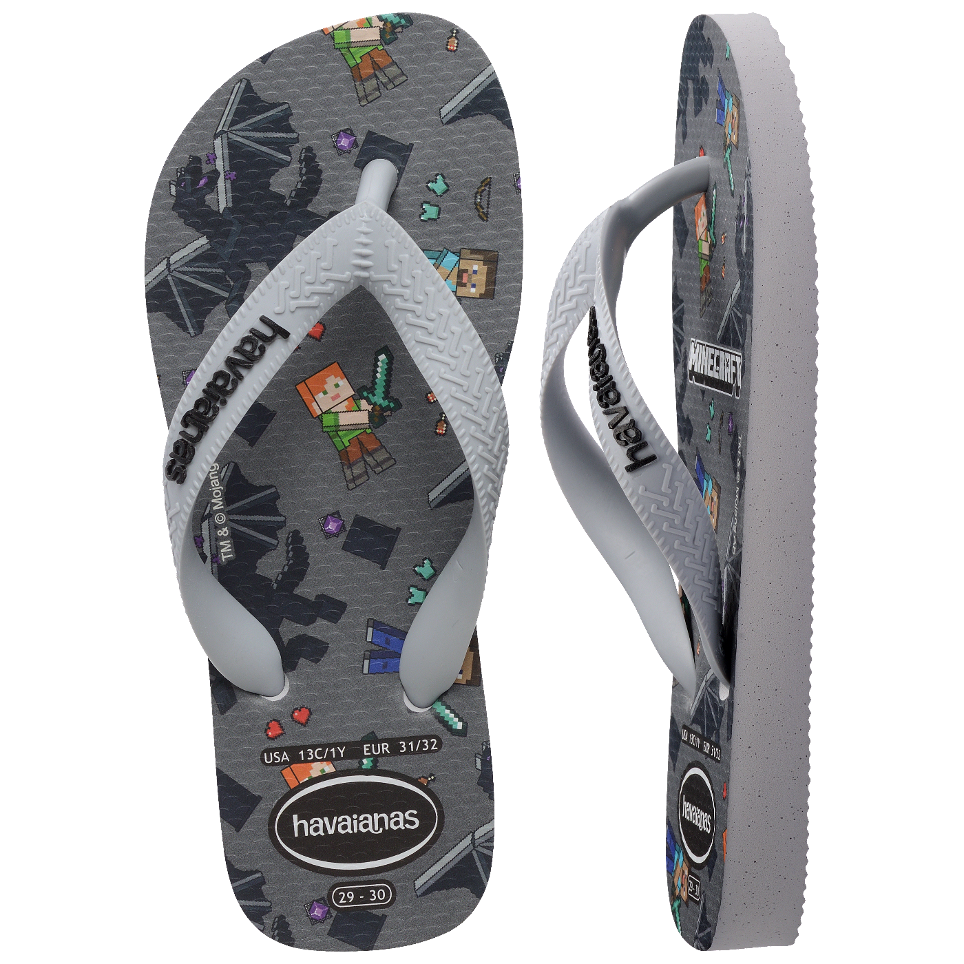 Chinelo Havaianas Infantil Minecraft