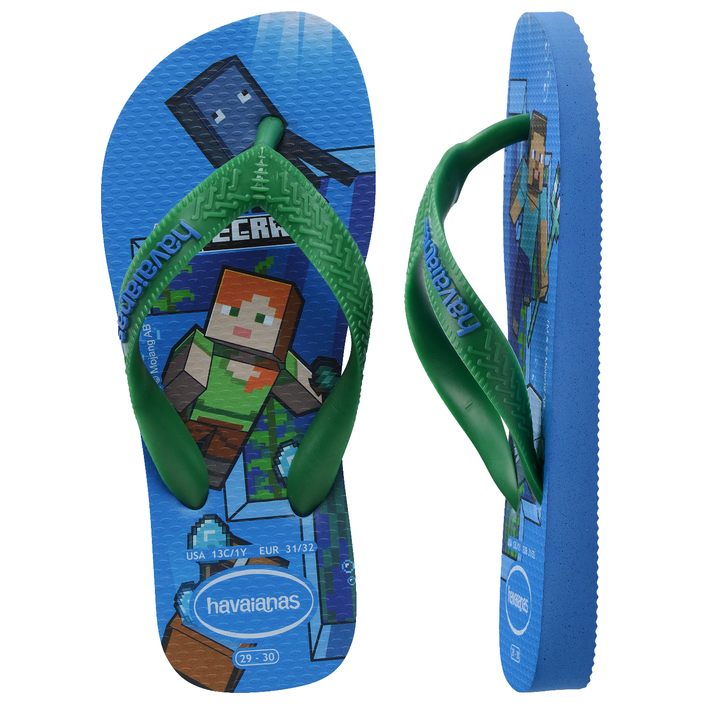 Chinelo Havaianas Infantil Minecraft