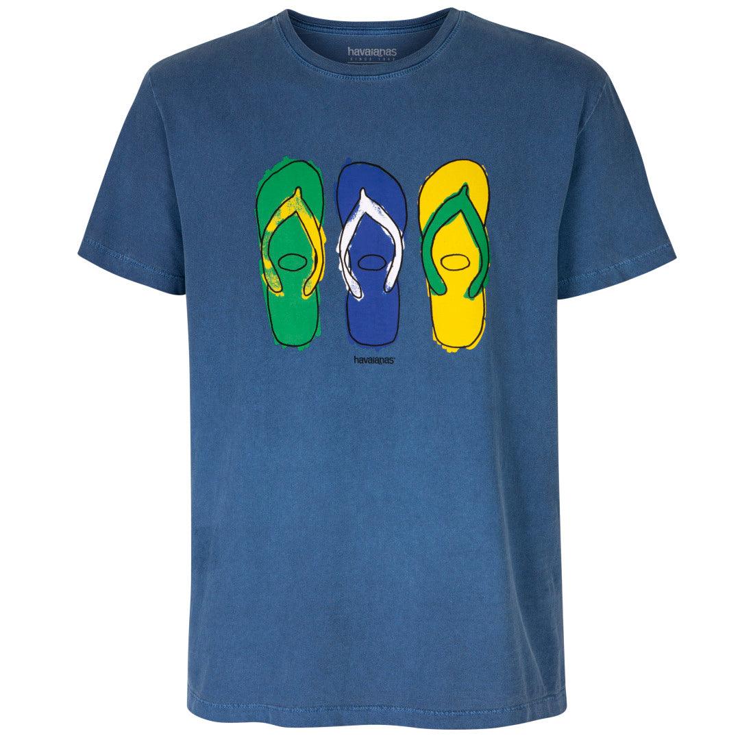 Camiseta Havaianas Masculina Brasil Pop - Azul Marinho