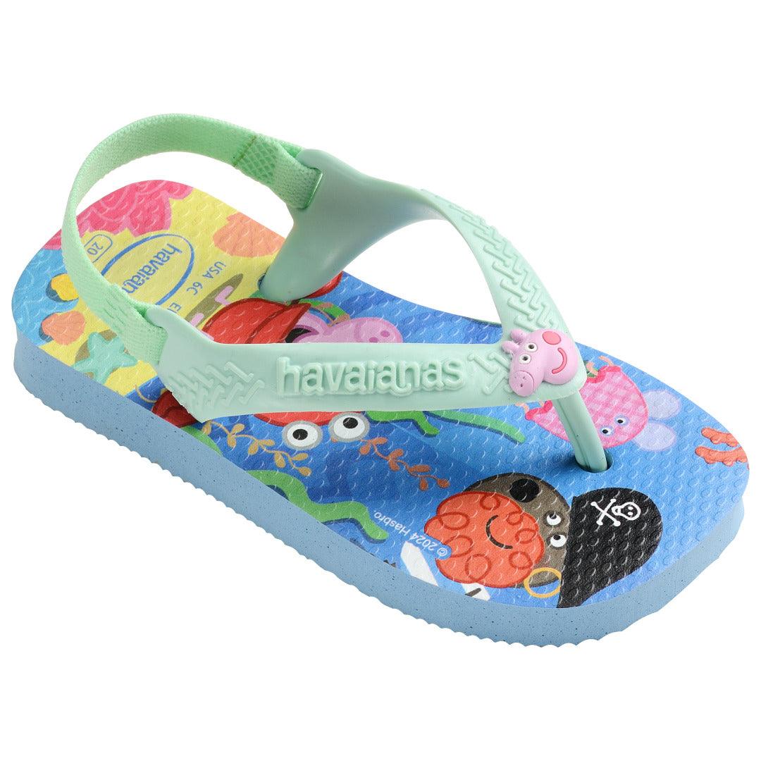 Chinelo Havaianas Baby Peppa Pig - Azul Lavanda