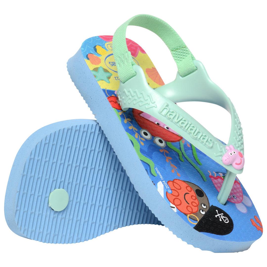 Chinelo Havaianas Baby Peppa Pig - Azul Lavanda