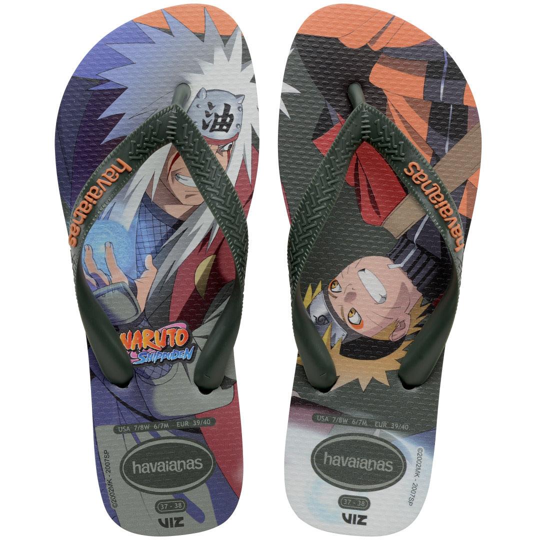 Chinelo Havaianas Top Naruto - Verde Olive