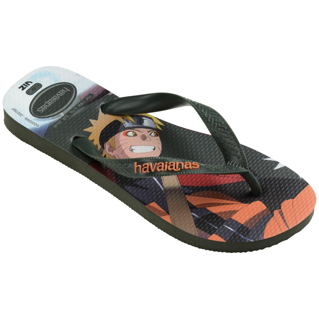 Chinelo Havaianas Top Naruto - Verde Olive