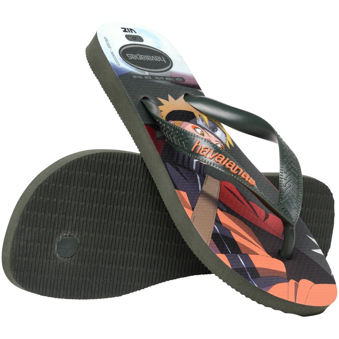 Chinelo Havaianas Top Naruto - Verde Olive