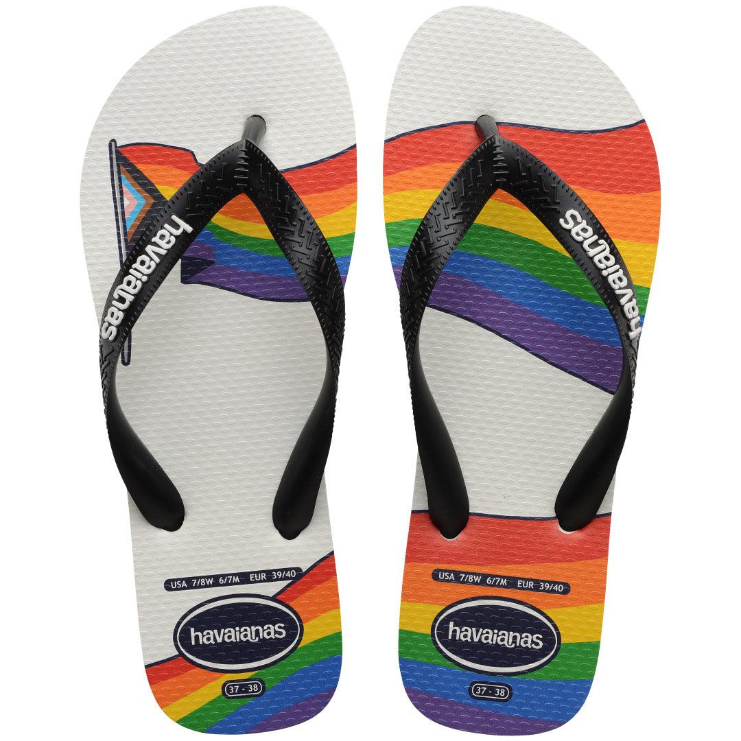 Chinelo Havaianas Top Pride - Branco