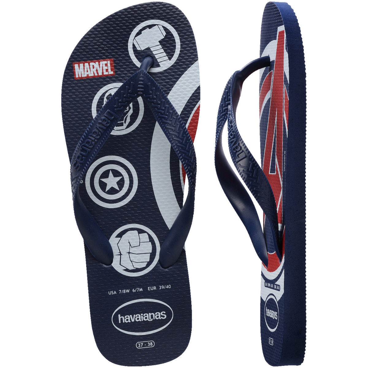 Chinelo Havaianas Top Marvel Logomania