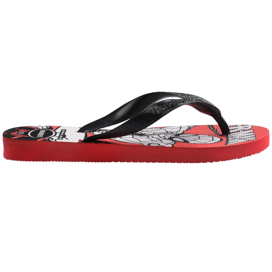Chinelo Havaianas Top Marvel Logomania - Vermelho Rubi