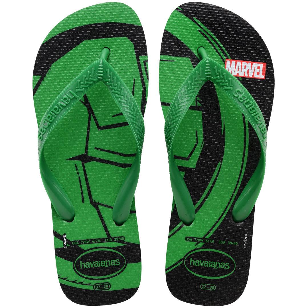 Chinelo Havaianas Top Marvel Logomania - Verde Pátria