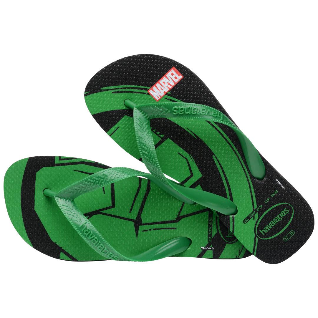 Chinelo Havaianas Top Marvel Logomania - Verde Pátria