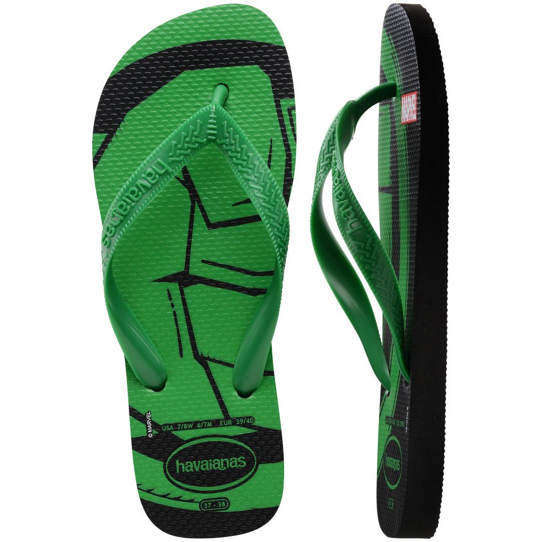 Chinelo Havaianas Top Marvel Logomania - Verde Pátria