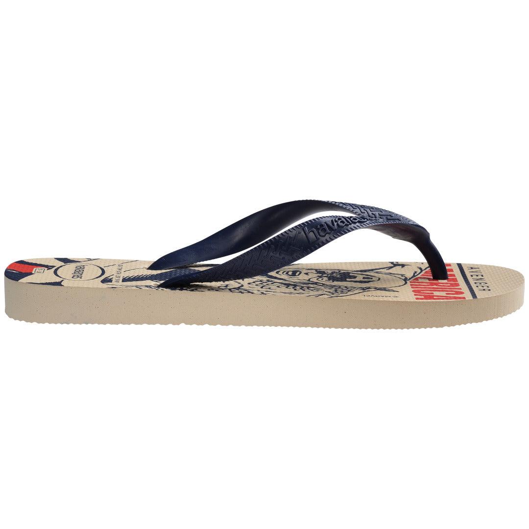 Chinelo Havaianas Top Marvel Logomania - Marinho