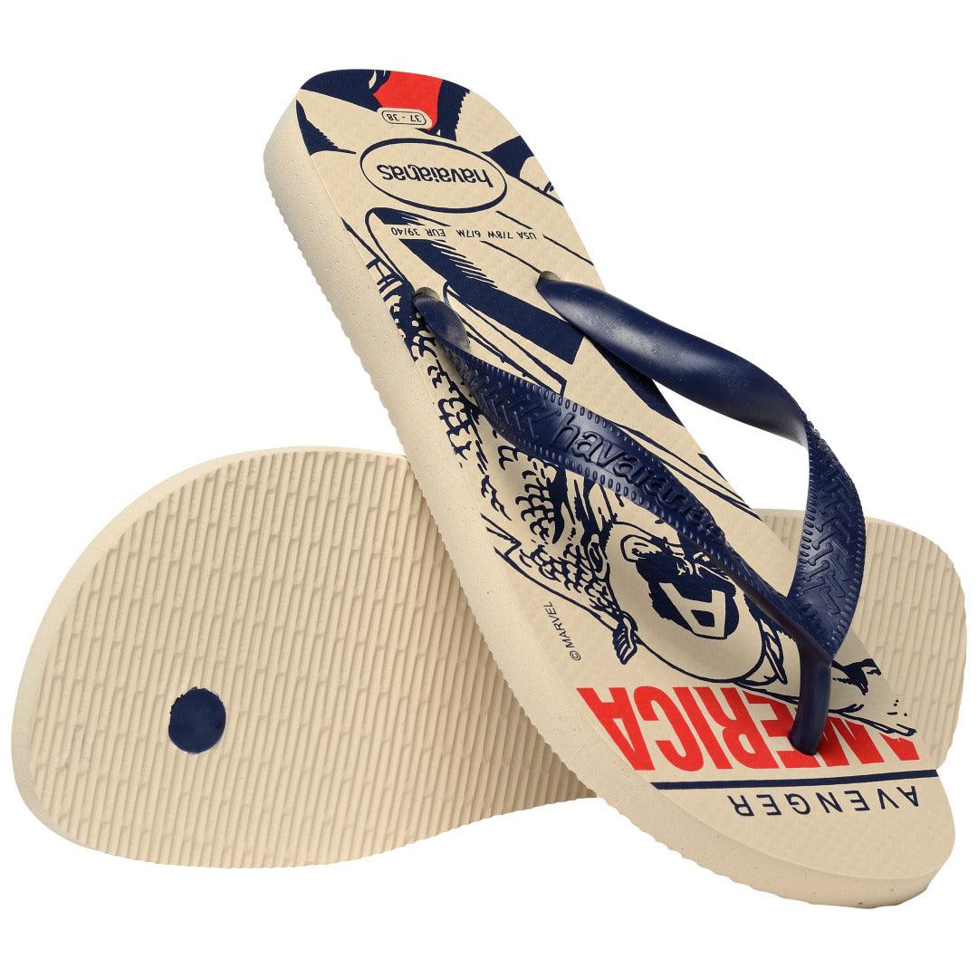 Chinelo Havaianas Top Marvel Logomania - Marinho