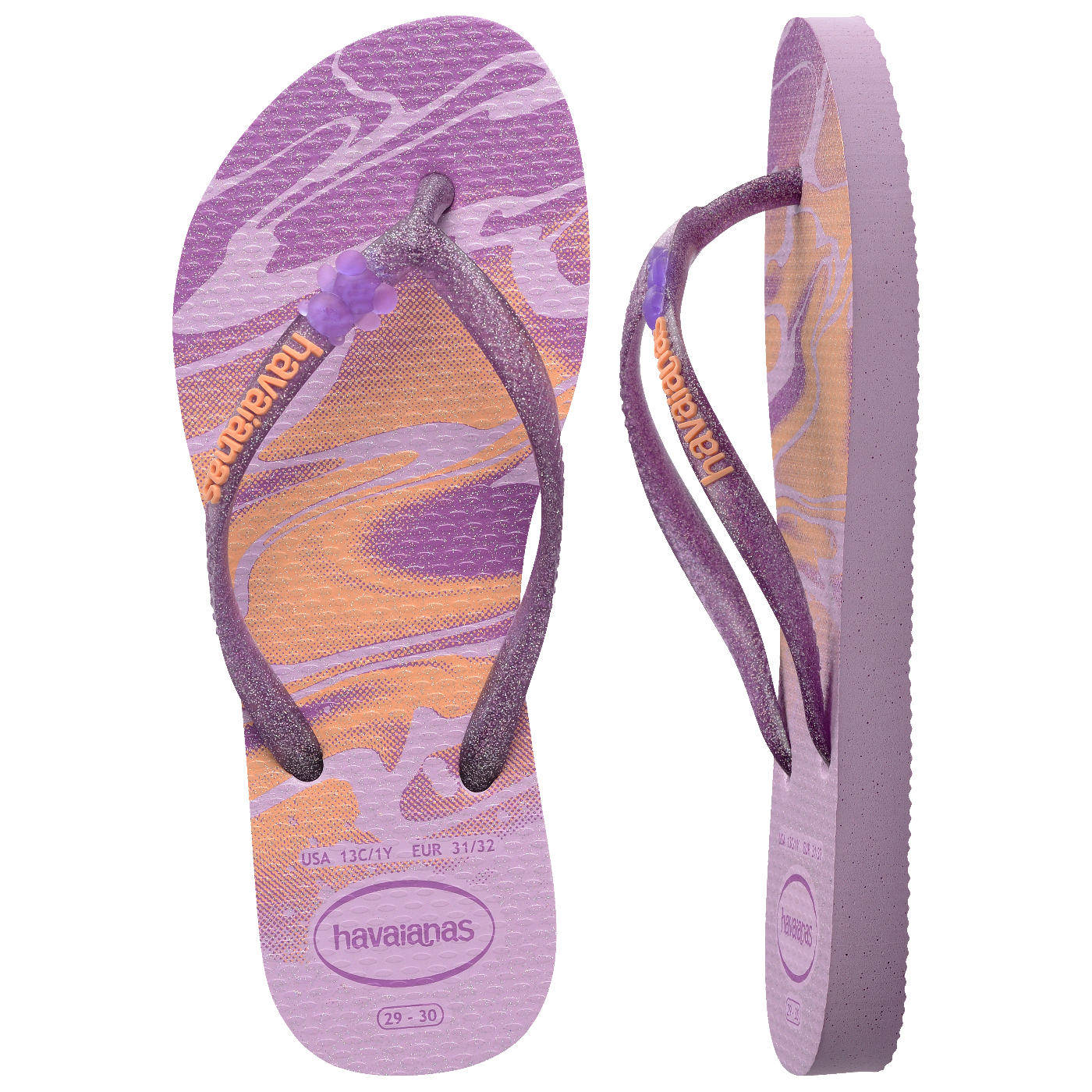 Chinelo Havaianas Infantil Slim Glitter II