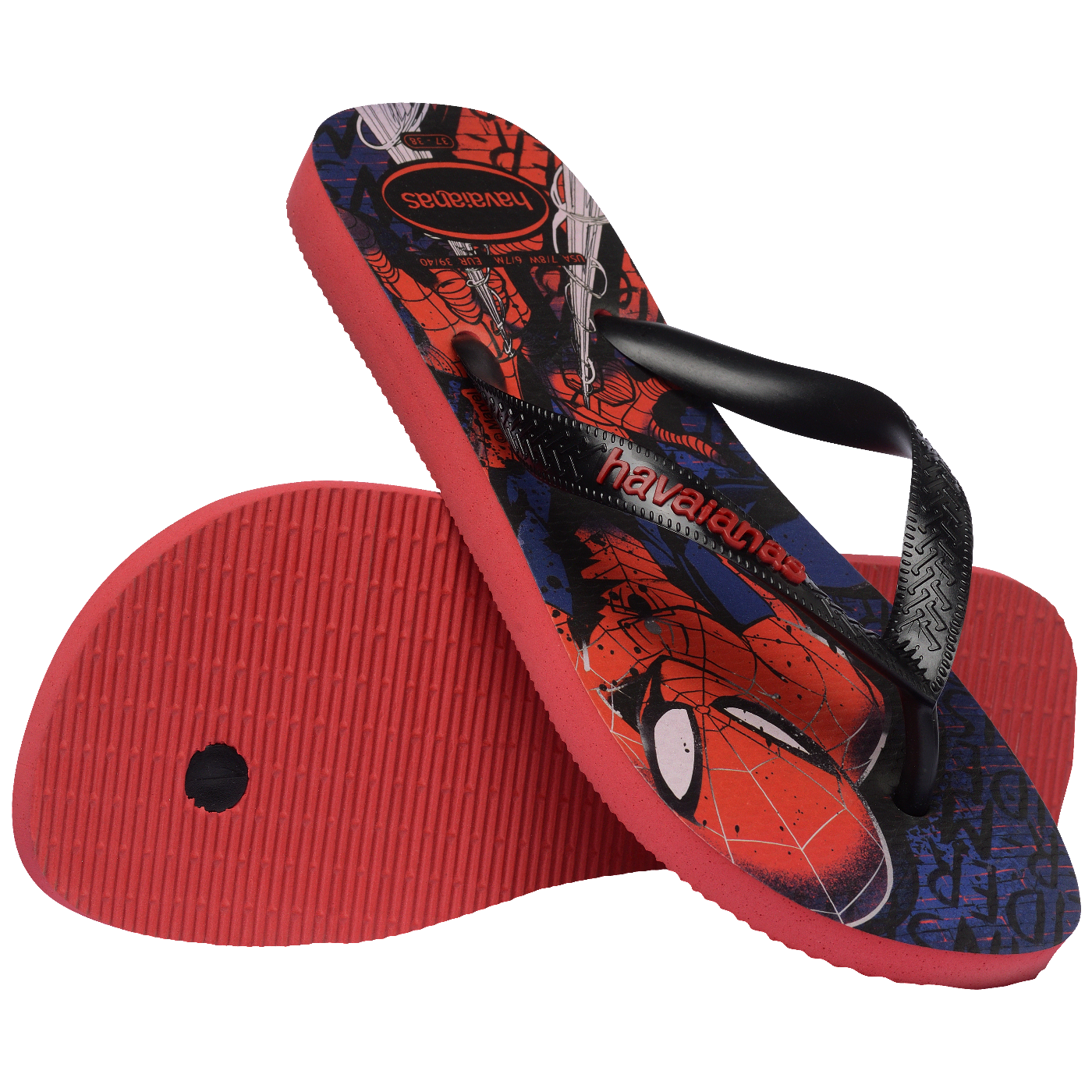Chinelo Havaianas Top Marvel Classicos Homem-Aranha