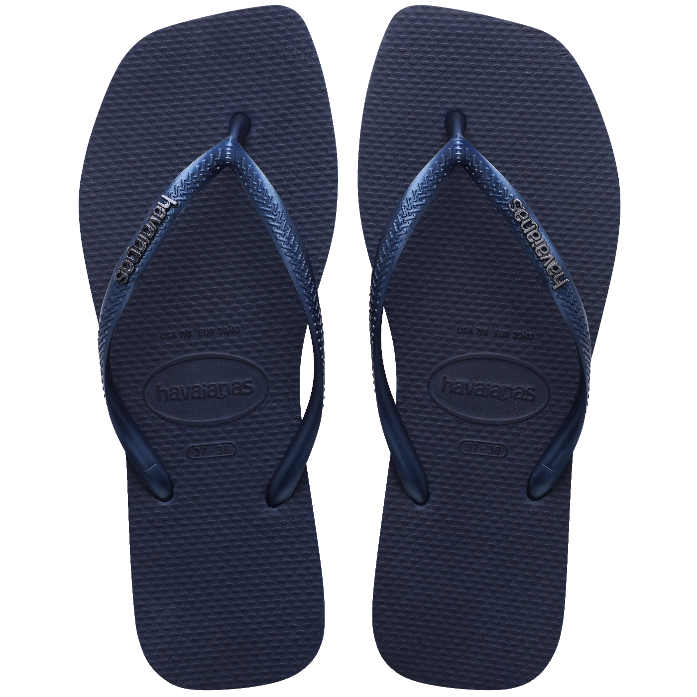 Chinelo Havaianas Slim Square Logo Metallic