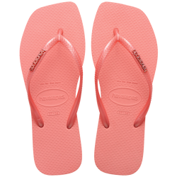 Chinelo Havaianas Slim Square Logo Metallic