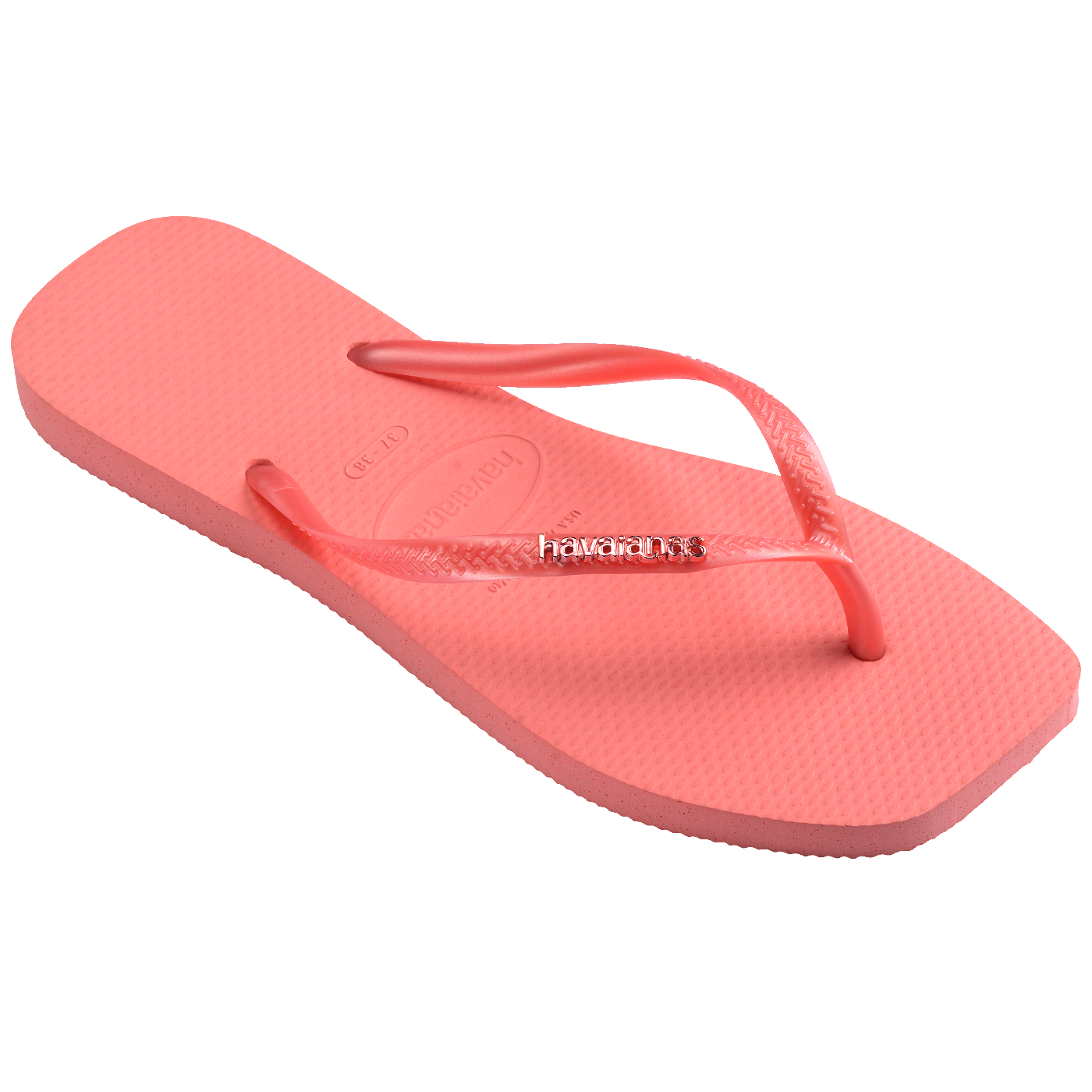 Chinelo Havaianas Slim Square Logo Metallic