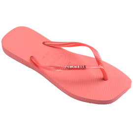 Chinelo Havaianas Slim Square Logo Metallic