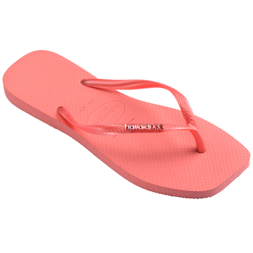 Chinelo Havaianas Slim Square Logo Metallic