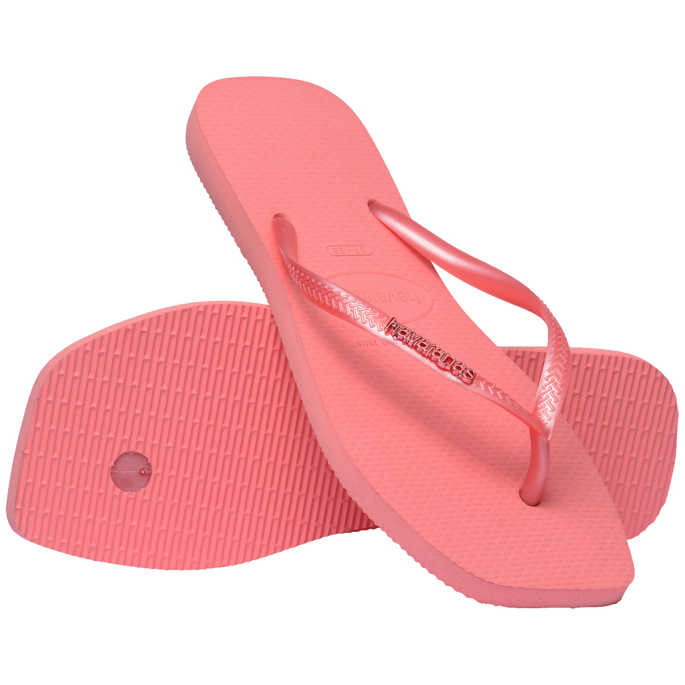 Chinelo Havaianas Slim Square Logo Metallic