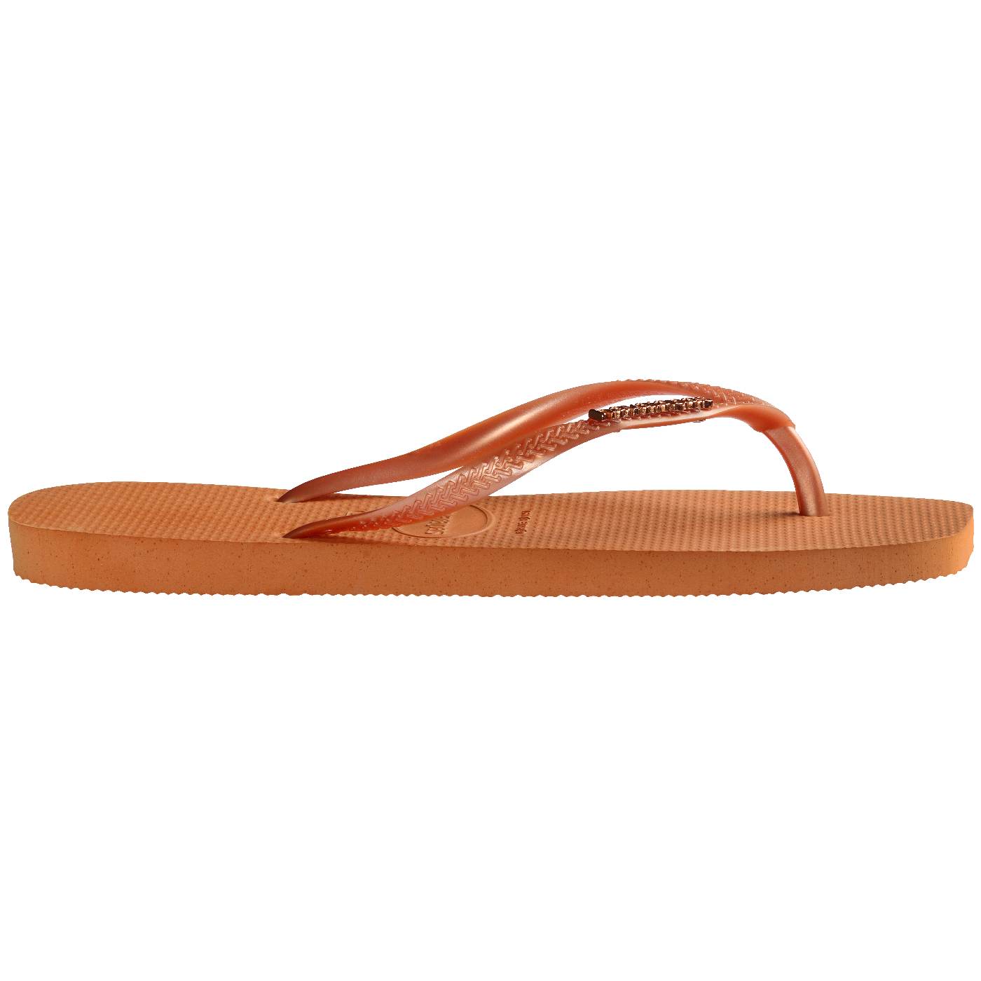 Chinelo Havaianas Slim Square Logo Metallic