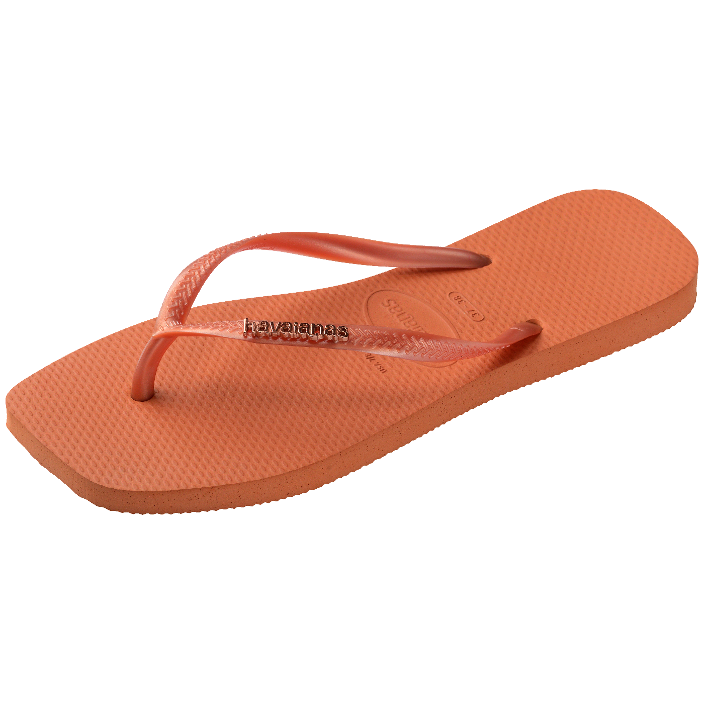 Chinelo Havaianas Slim Square Logo Metallic