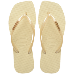 Chinelo Havaianas Slim Square Logo Metallic