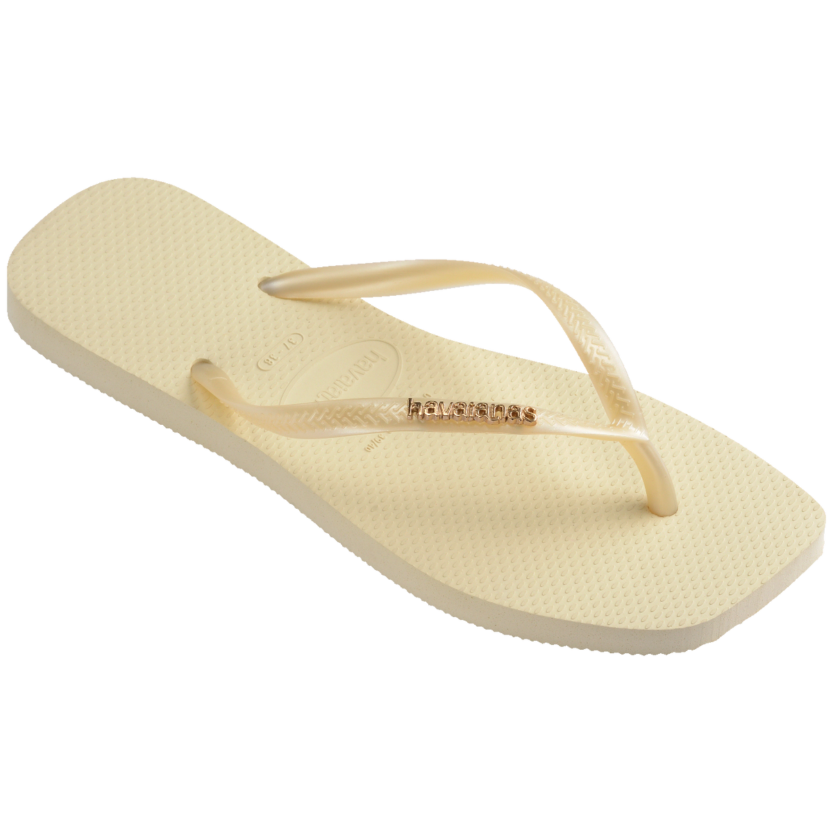 Chinelo Havaianas Slim Square Logo Metallic