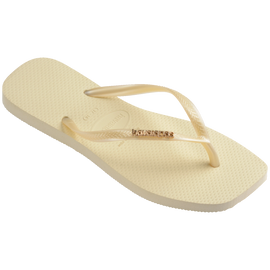 Chinelo Havaianas Slim Square Logo Metallic