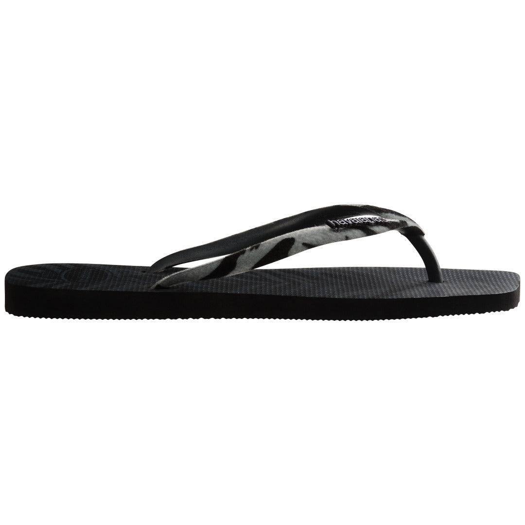 Chinelo Havaianas Slim Square Velvet - Preto