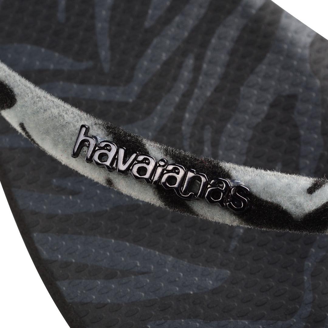 Chinelo Havaianas Slim Square Velvet - Preto
