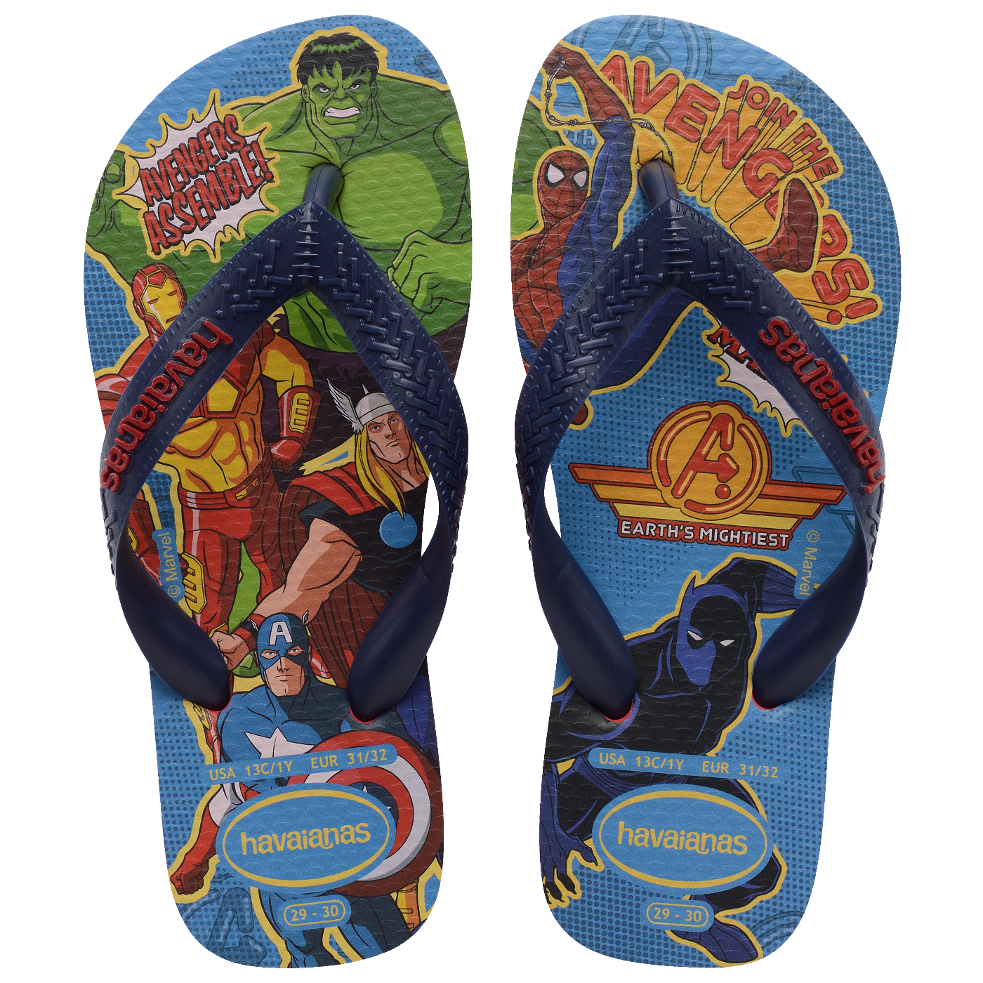 Chinelo Havaianas Infantil Top Marvel II Vingadores