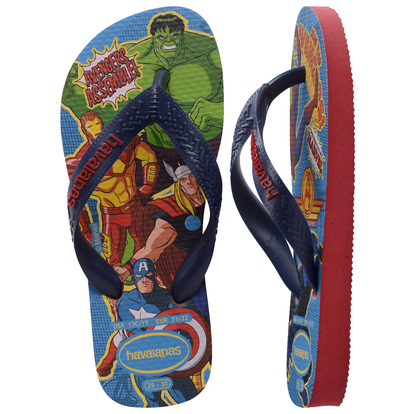 Chinelo Havaianas Infantil Top Marvel II Vingadores