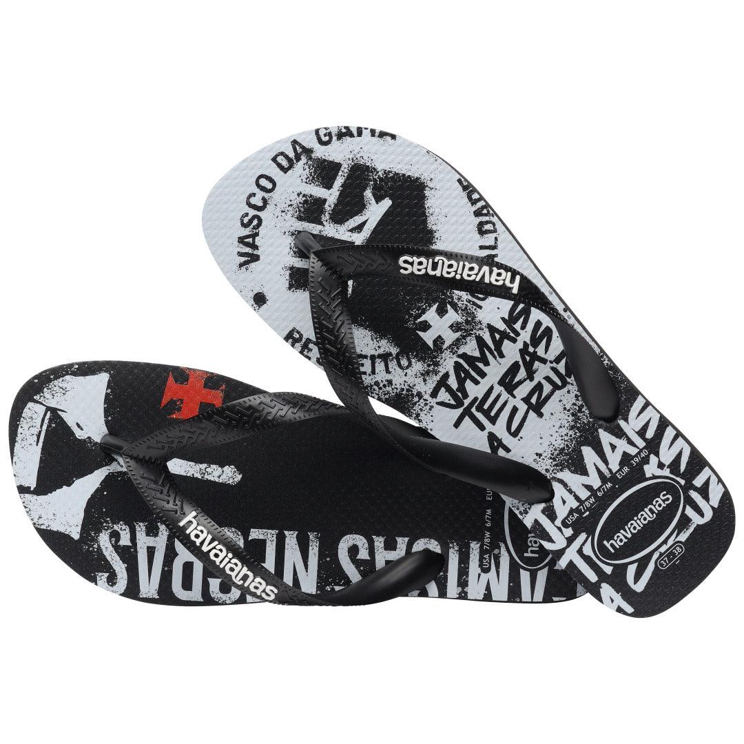 Chinelo Havaianas Top Times Vasco Da Gama - Preto