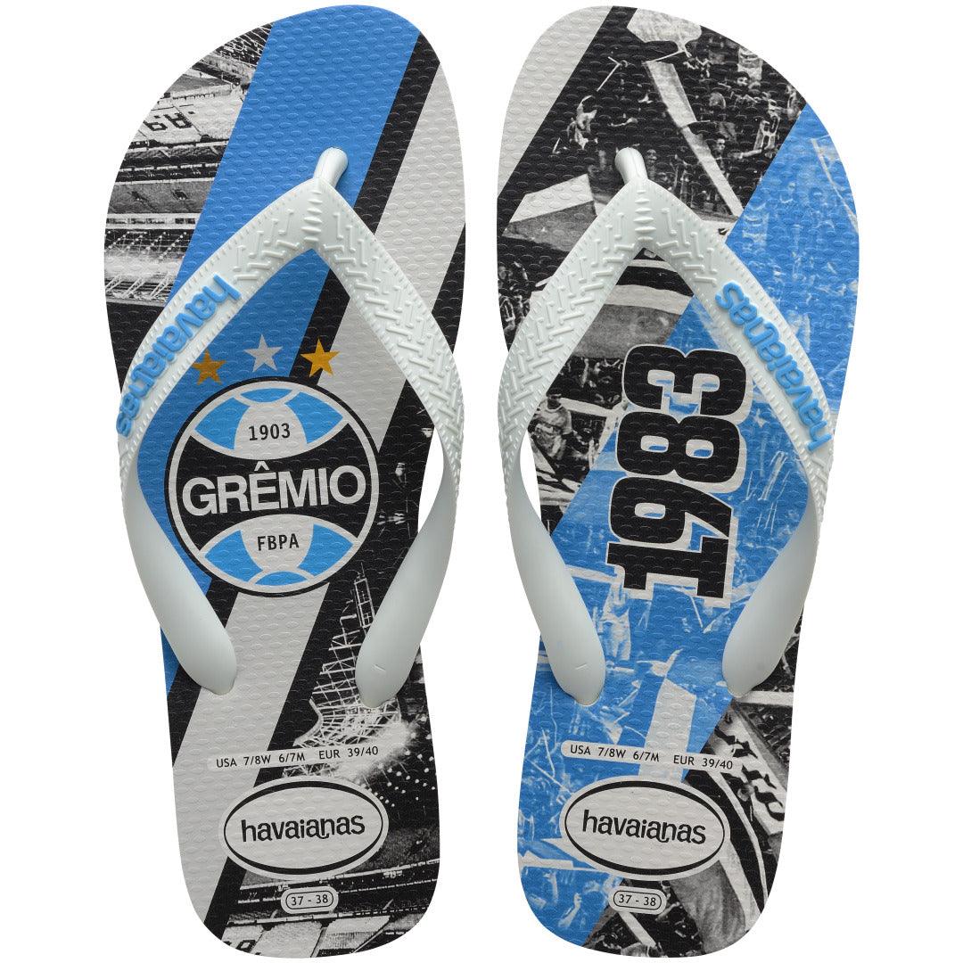 Chinelo Havaianas Top Times Grêmio - Branco