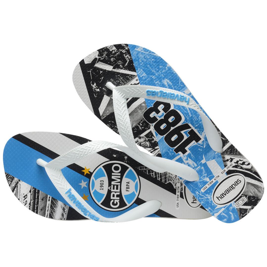 Chinelo Havaianas Top Times Grêmio - Branco