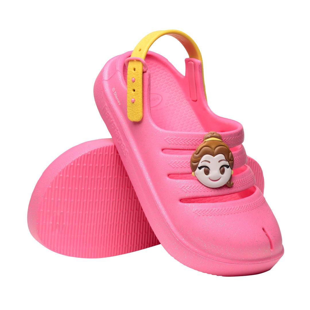 Chinelo Clog Havaianas Infantil Princesa Bela Ciber Pink - Ciber Pink
