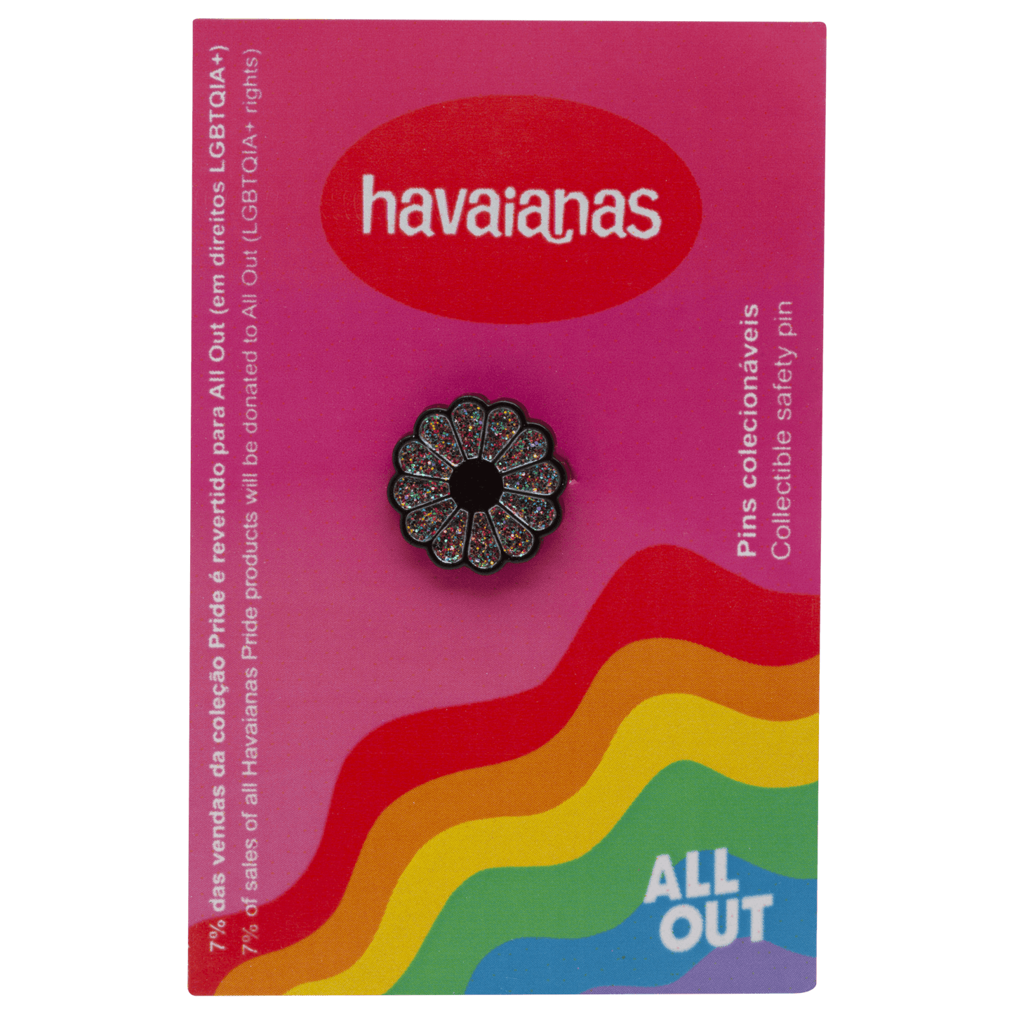 Top Pin Havaianas Pride - Vermelho