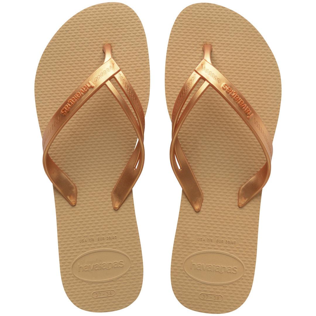 Chinelo Havaianas Elegance - Dourado