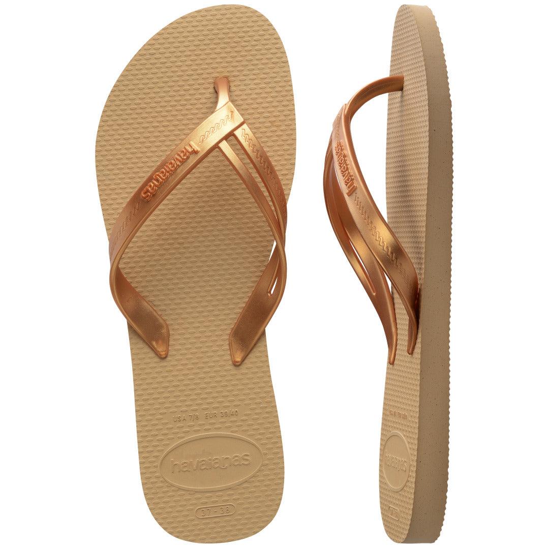 Chinelo Havaianas Elegance - Dourado
