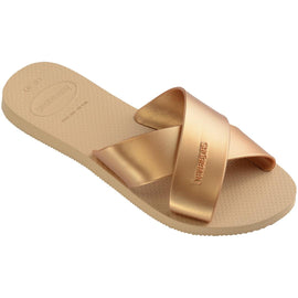 Rasteirinha Havaianas Aqua Metallic - Dourado