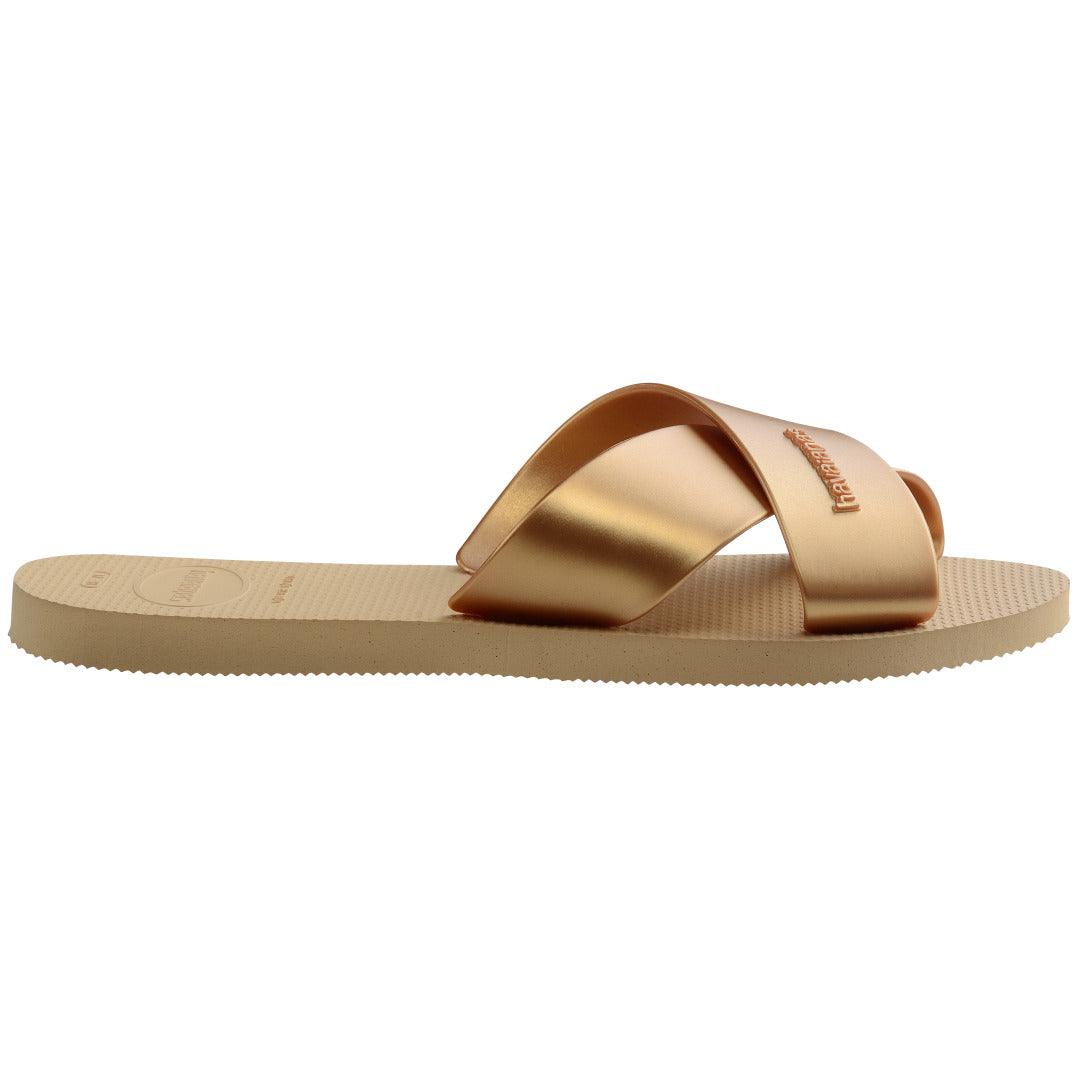 Rasteirinha Havaianas Aqua Metallic - Dourado