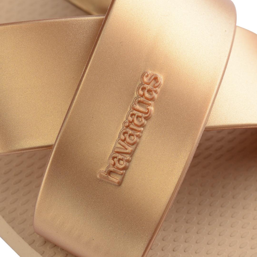 Rasteirinha Havaianas Aqua Metallic - Dourado