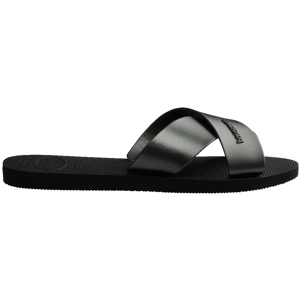 Rasteirinha Havaianas Aqua Metallic - Preto
