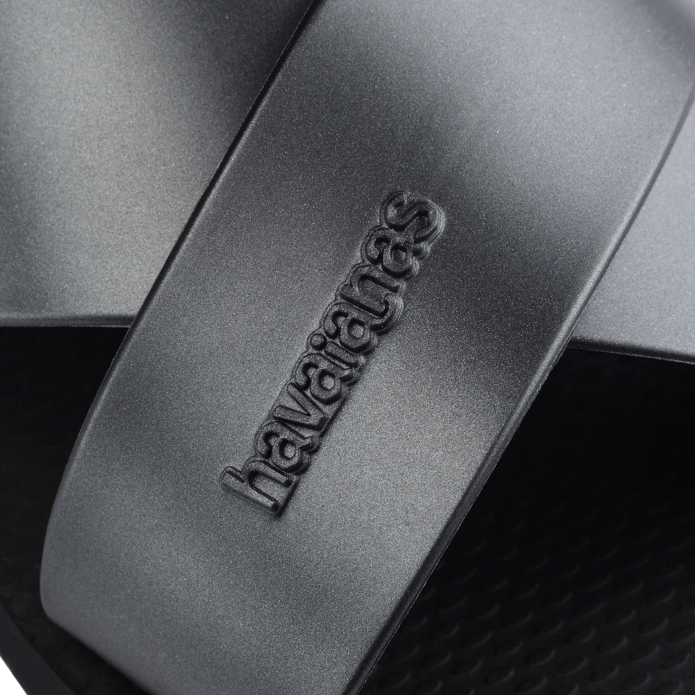 Rasteirinha Havaianas Aqua Metallic - Preto